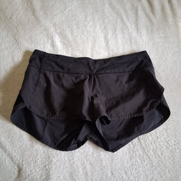 Lululemon Women's Size 8 Black Low Rise Speed Up Shorts - Picture 3 of 12